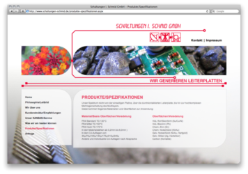 <a href="http://www.schaltungen-schmid.de" target="_blank">www.schaltungen-schmid.de</a><br />SCHALTUNGEN I. SCHMID GMBH<br />Gemeinschaftsproduktion mit Beate Kaspar von <a href="http://www.design-delight.de" target="_blank">www.design-delight.de</a> <br />Mai 2011 - Technologie: netissimoCMS (69/77)