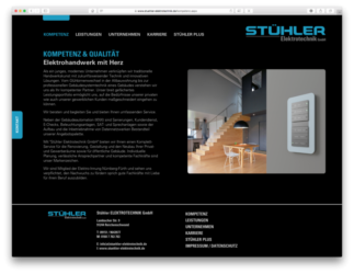 <a href="http://www.stuehler-elektrotechnik.de" target="_blank">www.stuehler-elektrotechnik.de</a><br />Stühler Elektrotechnik<br />Gemeinschaftsproduktion mit eskade|design <a href="http://www.eskade-design.de" target="_blank">www.eskade-design.de</a> <br />Januar  2018 - Technologie: netissimoCMS responsive (22/77)