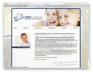<a href="http://www.oro-dental.de" target="_blank">www.oro-dental.de</a><br />Zahnarztpraxis ORO-dental<br />April 2020 - Technologie: netissimoCMS responsive (12/115)