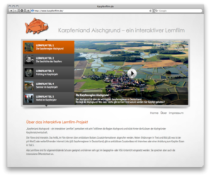 <a href='http://www.karpfenfilm.de' target='_blank'>www.karpfenfilm.de</a><br />Karpfenland Aischgrund – ein interaktiver Lernfilm<br />Gemeinschaftsproduktion mit Markus Tischner von <a href='http://www.frisbee-medien.de' target='_blank'>www.frisbee-medien.de</a><br />März 2014 - Technologie: statisches HTML (49/77)