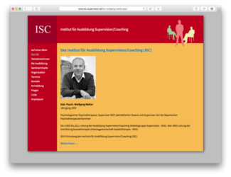 <a href='http://www.isc-supervision.de' target='_blank'>www.isc-supervision.de</a><br />ISC Supervision - Ausbildung Supervision/Coaching<br />Design by Peter Laub, <a href='http://www.peterlaub.com' target='_blank'>www.peterlaub.com</a><br />November 2015 - Technologie: netissimoCMS responsive (38/77)