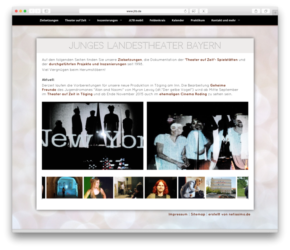 <a href='http://www.jltb.de' target='_blank'>www.jltb.de</a><br />Junges Landestheater Bayern<br />Redesign August 2015, Erstversion Dezember 2005 - Technologie: netissimoCMS responsive<br /> (89/146)