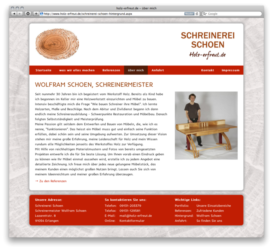 <a href='http://www.holz-erfreut.de' target='_blank'>www.holz-erfreut.de</a><br />Schreinerei Schoen in Erlangen<br />Dezember 2013 - Technologie: netissimoCMS responsive<br/>&nbsp; (52/138)