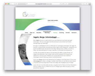 <a href="http://www.angelikalimmer.de" target="_blank">www.angelikalimmer.de</a><br />Unternehmensberatung - Training - Coaching<br />Gemeinschaftsproduktion mit Beate Kaspar von <a href="http://www.bitterwolf-kaspar.de" target="_blank">www.bitterwolf-kaspar.de</a> <br />September  2015 - Technologie: netissimoCMS responsive (42/77)