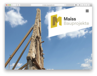 <a href="http://www.maiss-bauprojekte.de" target="_blank">www.maiss-bauprojekte.de</a><br />Maiss Bauprojekte<br />Gemeinschaftsproduktion mit Oliver Stumpf von <a href="http://www.pool-x.de" target="_blank">www.pool-x.de</a> <br />Mai 2023 - Technologie: netissimoCMS responsive (10/31)