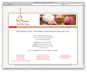 <a href='http://www.sumatra-yoga.de' target='_blank'>www.sumatra-yoga.de</a><br />Sumatra Yoga<br />Redesign März 2014, Erstversion April 2011 - Technologie: netissimoCMS<br/>&nbsp; (102/146)
