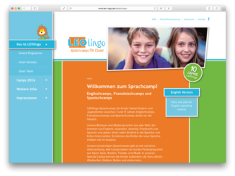 <a href='http://www.leo-lingo.de' target='_blank'>www.leo-lingo.de</a><br />Sprachcamps für Kinder<br />Gemeinschaftsproduktion mit Verena Muck von <a href='http://www.iyashi.de' target='_blank'>www.iyashi.de</a><br />August 2016 - Technologie: netissimoCMS responsive (53/116)