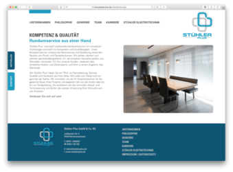 <a href="http://www.stuehler-plus.de" target="_blank">www.stuehler-plus.de</a><br />Stühler Plus<br />Gemeinschaftsproduktion mit eskade|design <a href="http://www.eskade-design.de" target="_blank">www.eskade-design.de</a> <br />Oktober  2017 - Technologie: netissimoCMS responsive (23/77)