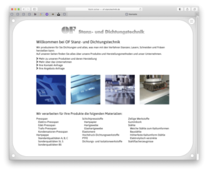 <a href="http://www.of-stanztechnik.de" target="_blank">www.of-stanztechnik.de</a><br />OF Stanz- und Dichtungstechnik<br />Februar 2020 - Technologie: netissimoCMS responsive (13/65)