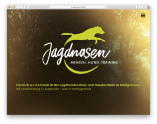 <a href="http://www.jagdnasen.training" target="_blank">www.jagdnasen.training</a><br />Jagdnasen - Mensch. Hund. Training.<br />Gemeinschaftsproduktion mit Oliver Stumpf von <a href="http://www.pool-x.de" target="_blank">www.pool-x.de</a> <br />Juli 2020 - Technologie: netissimoCMS responsive (25/31)
