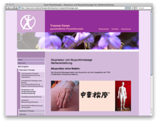 <a href="http://www.voran-physiotherapie.de" target="_blank">www.voran-physiotherapie.de</a><br />Voran Phyiotherapie<br />Gemeinschaftsproduktion mit Beate Kaspar von <a href="http://www.design-delight.de" target="_blank">www.design-delight.de</a> <br />Oktober 2009 - Technologie: netissimoCMS (73/77)