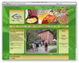 <a href='http://www.centroarte.ch' target='_blank'>www.centroarte.ch</a><br />Centro Arte in Cabbiolo/Schweiz, vormalig www.humanita.ch<br />Gemeinschaftsproduktion mit Joseph Stenz von <a href='http://www.faluna.ch' target='_blank'>www.faluna.ch</a><br />Juli 2003, Redesign März 2013 - Technologie: netissimoCMS (59/77)