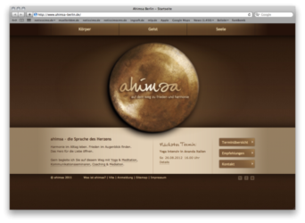 <a href='http://www.ahimsa-berlin.de' target='_blank'>www.ahimsa-berlin.de</a><br />Ahimsa Berlin<br />Gemeinschaftsproduktion mit Verena Muck von <a href='http://www.iyashi.de' target='_blank'>www.iyashi.de</a><br />Dezember 2011 - Technologie: netissimoCMS (65/77)