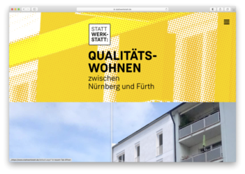 <a href="http://www.stattwerkstatt.de" target="_blank">www.stattwerkstatt.de</a><br />Qualitäts-Wohnen zischen Nürnberg und Fürth<br />Gemeinschaftsproduktion mit Oliver Stumpf von <a href="http://www.oliver-stumpf.de" target="_blank">www.oliver-stumpf.de</a> <br />August 2024 - Technologie: netissimoCMS responsive (2/31)